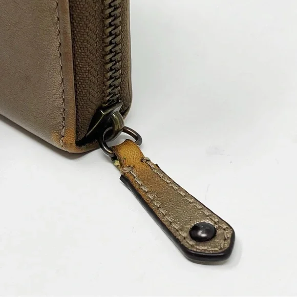 Coach Madison Accordion Zip Clutch Wallet Metallic Leather Card Organizer Large - Picture 9 of 14